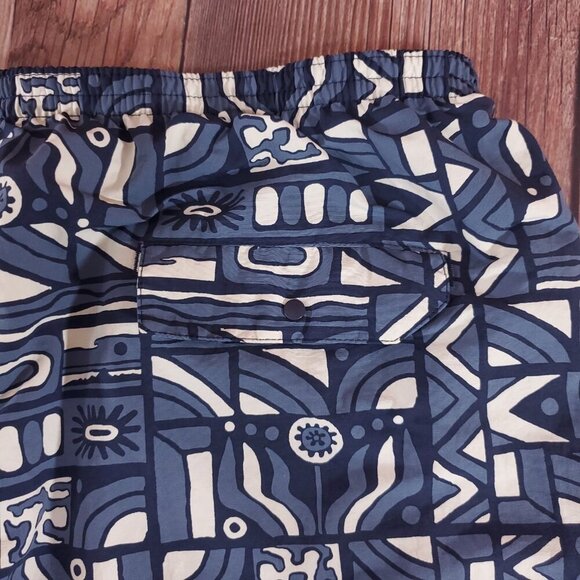 *FLAW* Patagonia Netplus Shells Mens XXL Baggies Shorts New Vision Navy Blue - Picture 10 of 12